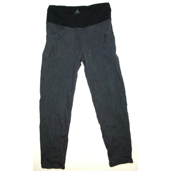 New NWT Womens Prana Pants M Summit Dark Gray Pockets Organic Cinch Hem Hike Cha - Picture 1 of 8